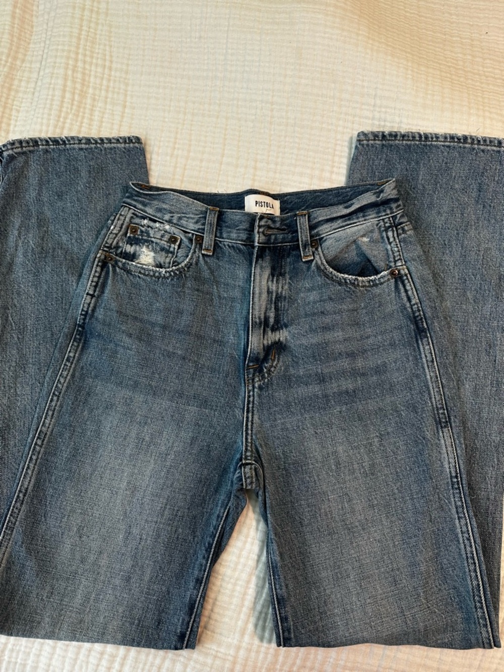 PISTOLA High-Rise, Straight leg Jeans